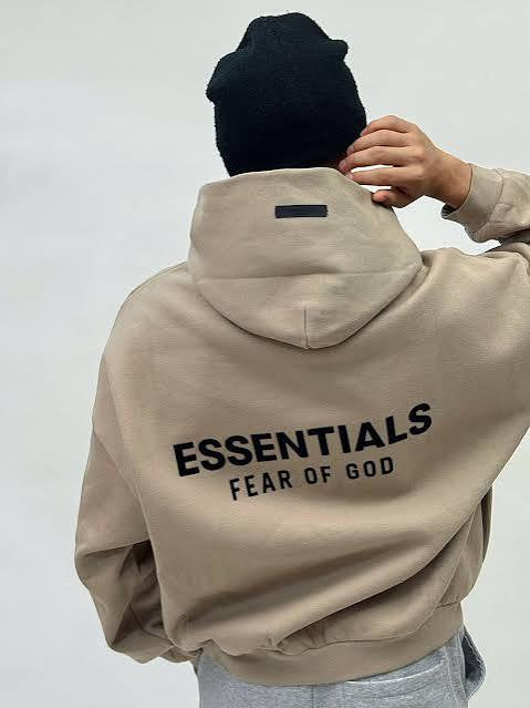 ESSENTIALS HOODIE DESSERT SAND
